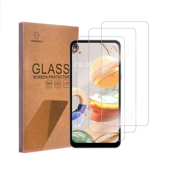 3-Pack - Mr.Shield Designed For LG K61 Tempered Glass - Picture 1 of 7